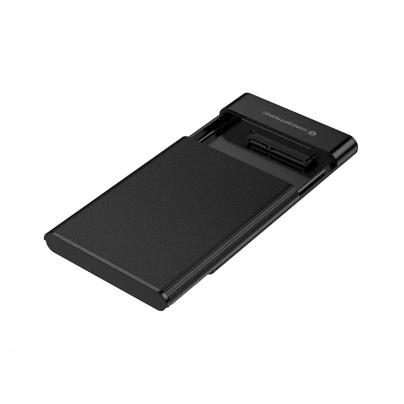Conceptronic DANTE06B 2,5 tuuman kiintolevykotelo USB 3.0, HDD/SSD-kotelo, 2,5 tuumaa, Serial ATA III, 6 Gbit/s, USB-liitäntä, musta