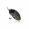 Lexip Ar18 – langaton pelihiiri keraamisilla liukupinnoilla, oikeakätinen, optinen, RF Wireless + USB Type-A, 4800 DPI, musta