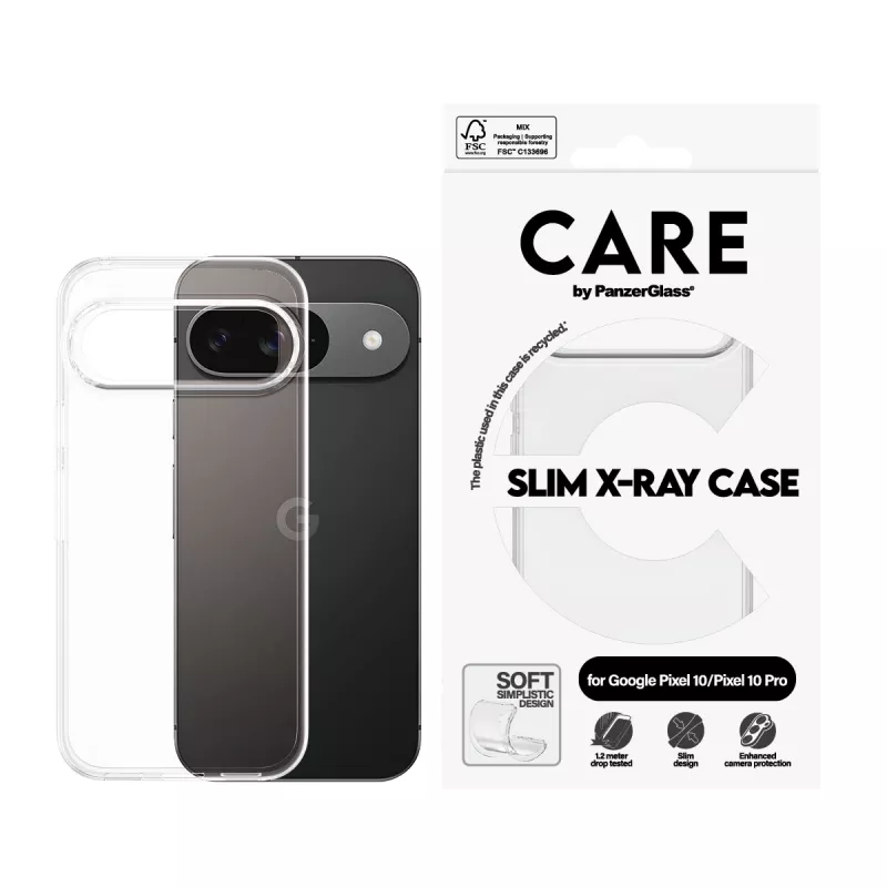 Suojakotelo PanzerGlass CARE muodikas kotelo läpinäkyvä X-Ray Soft Basic Google Pixel 10 10 Pro