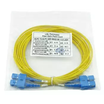 BlueOptics SFP3232BU5MK InfiniBand kuitukaapeli 5 m SC keltainen