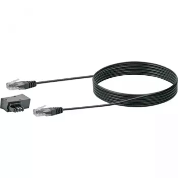 Verkkokaapeli Schwaiger TAL6731 533 RJ45 RJ45/TAE-F 3m musta