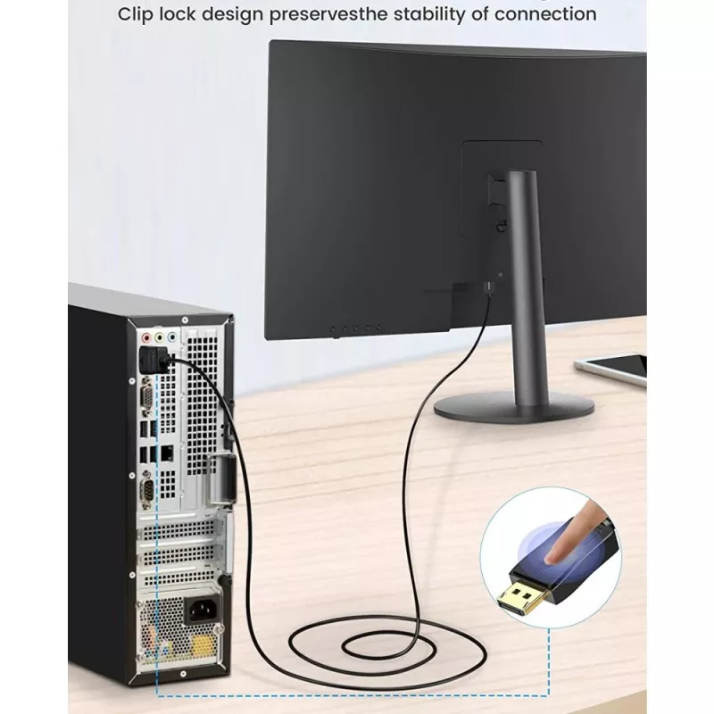 Techly näytön DisplayPort-DVI-kaapeli 2 m ICOC DSP-C-020