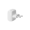 EU seinälaturi d bramante re-charge Pro — 2× USB-C 25W, sisäkäyttöön, valkoinen