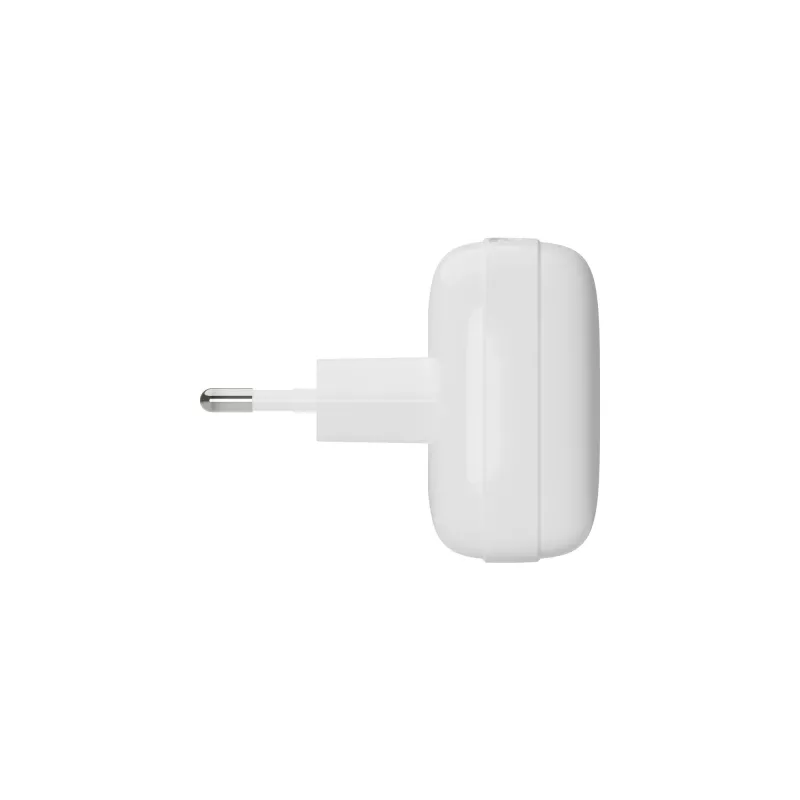 EU seinälaturi d bramante re-charge Pro — 2× USB-C 25W, sisäkäyttöön, valkoinen