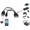 Techly USB 2.0 -kaapeli OTG A F Micro USB M USB 30cm musta ICOC MUSB-MC2