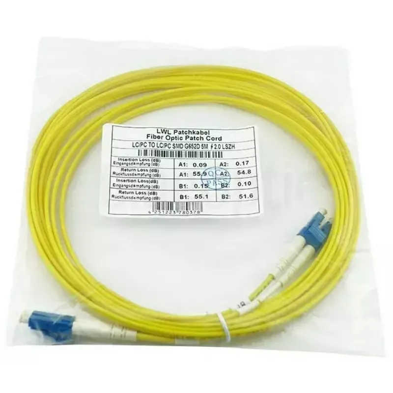 Kuitukaapeli BlueOptics SFP3131BU1.5MK LC G.657.A1 1,5 m keltainen