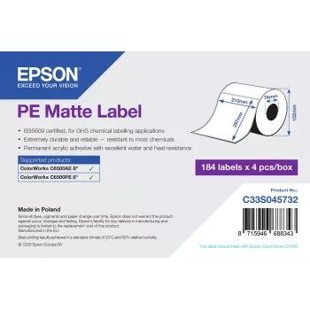 Epson C33S045732 tulostustarra itseliimautuva tulostustarra