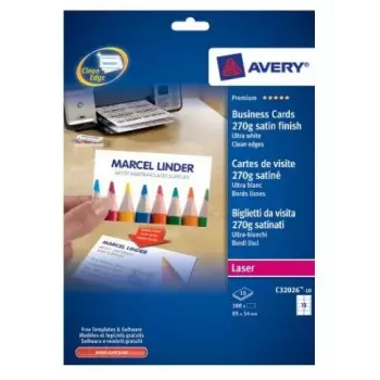 Käyntikorttilaserpaperi Avery C32026-10