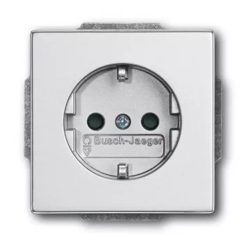 Pistorasia Busch-Jaeger 2011-0-3798 CEE 7/3 2P+E 16 A 250 V hopea, 63×41 mm