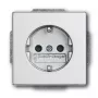 Pistorasia Busch-Jaeger 2011-0-3798 CEE 7/3 2P+E 16 A 250 V hopea, 63×41 mm