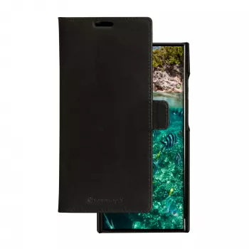 Folio-puhelinkotelo dbramante1928 Lynge Samsung Galaxy S23 Ultralle — musta, 3 korttipaikkaa, sopii 6,8 tuuman näytölle