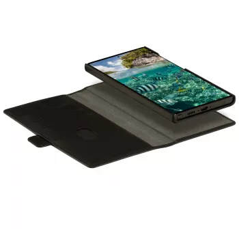 Folio-puhelinkotelo dbramante1928 Lynge Samsung Galaxy S23 Ultralle — musta, 3 korttipaikkaa, sopii 6,8 tuuman näytölle