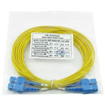 Kuitukaapeli BlueOptics CAB-SMF-SC-SC-20 20 m G.657.A1 SC-uros