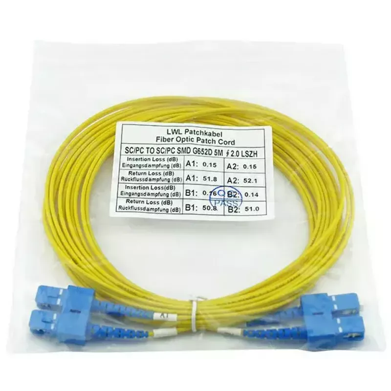 Kuitukaapeli BlueOptics CAB-SMF-SC-SC-20 20 m G.657.A1 SC-uros