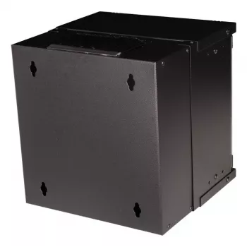 Seinäkiinnitteinen kaappi EQUIP EWM-06-3030-B 6U, 312 mm leveä, 300–330 mm syvä, musta