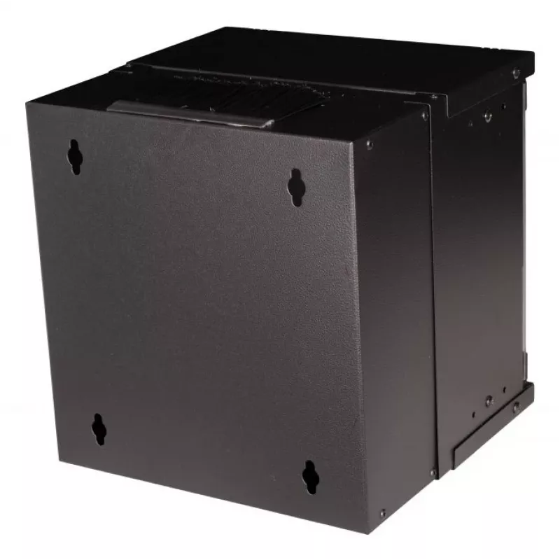 Seinäkiinnitteinen kaappi EQUIP EWM-06-3030-B 6U, 312 mm leveä, 300–330 mm syvä, musta