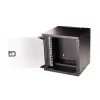 Seinäkiinnitteinen kaappi EQUIP EWM-06-3030-B 6U, 312 mm leveä, 300–330 mm syvä, musta