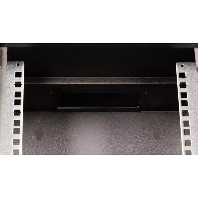 Seinäkiinnitteinen kaappi EQUIP EWM-06-3030-B 6U, 312 mm leveä, 300–330 mm syvä, musta