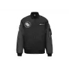 Pomberjacket ASUS ROG Cosmic Bomber miesten Regular Fit pitkähihainen musta harmaa