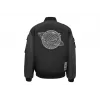 Pomberjacket ASUS ROG Cosmic Bomber miesten Regular Fit pitkähihainen musta harmaa