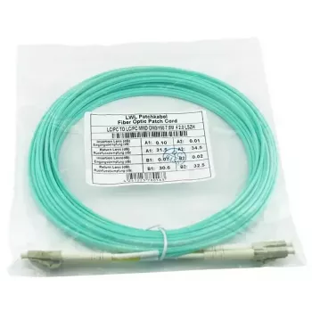 BlueOptics 050502T512000007.5M-BO Duplex-valokuitupatch-kaapeli (Corning-yhteensopiva), LC-UPC/LC-UPC, multimode OM3 50/125 µm, 7,5 m