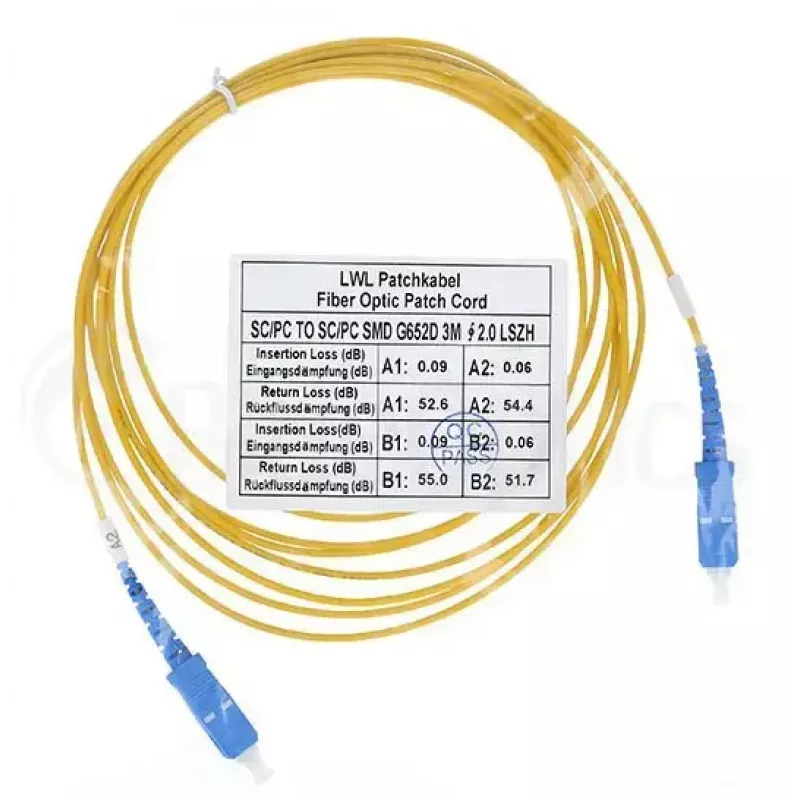 BlueOptics SFP2222BU20MK kuituoptinen kaapeli SC G.657.A1 20 m sininen