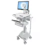 Ergotron StyleView multimediavaunu alumiini harmaa valkoinen