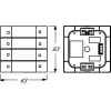 Busch-Jaeger 6127/01-84 KNX-painikeanturi, 4-osainen, studionvalkoinen