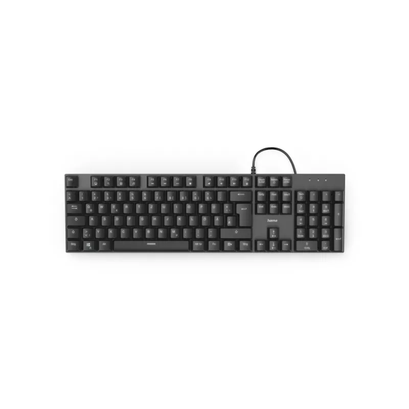Hama MKC-650 näppäimistö toimisto USB QWERTZ saksa antrasiitti, musta