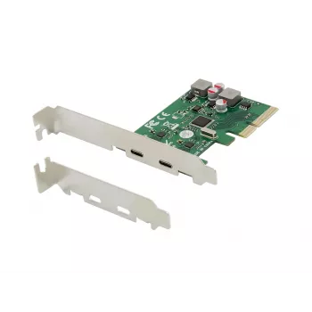 Conceptronic EMRICK 2-porttinen USB 3.2 Gen 2 Type-C PCIe-kortti, itsenäisesti toimiva
