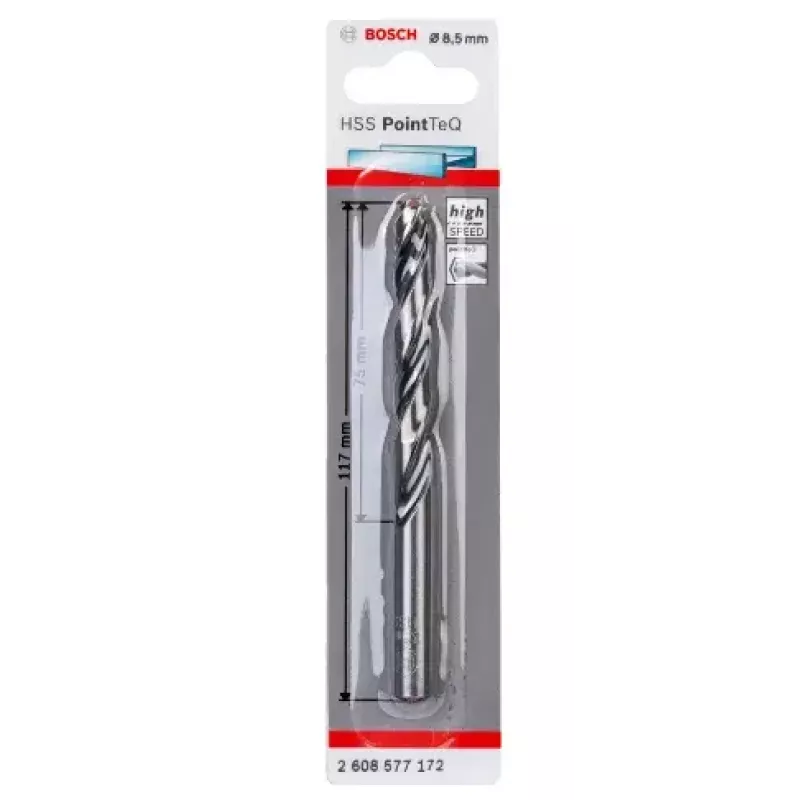 Kierreporanterä Bosch HSS Twist Drill Bits PointTeQ 8,5 mm