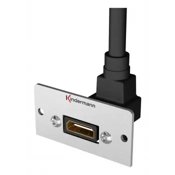Kindermann Konnect 50 alu HDMI-liitäntä, modulaarinen etulevy, kiinnitettävä