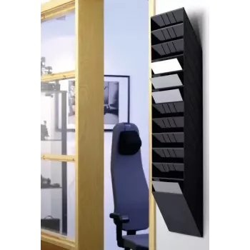 Esiteteline Durable FLEXIBOXX 12 lokeroa musta