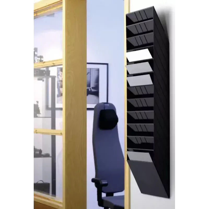 Esiteteline Durable FLEXIBOXX 12 lokeroa musta