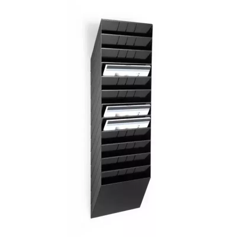 Esiteteline Durable FLEXIBOXX 12 lokeroa musta