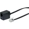 Verkkokaapeli Schwaiger 10m RJ-11 - RJ-11 musta