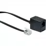 Verkkokaapeli Schwaiger 10m RJ-11 - RJ-11 musta