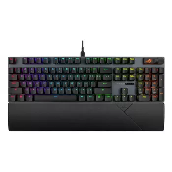 Mekaaninen pelinäppäimistö ASUS ROG Strix Scope II X — Full-Size, USB, RGB, sveitsiläinen asettelu, musta