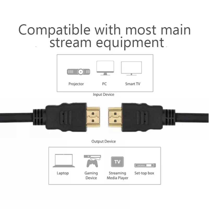 Techly ICOC HDMI-4-010NE HDMI-kaapeli 1 m HDMI Type-A (standardi) musta