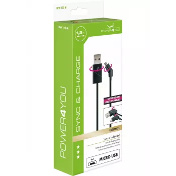 USB-kaapeli Schwaiger LKW 120 M 1,2 m USB A - Micro-USB B musta