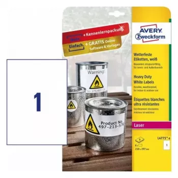 Itseliimautuva tulostintarra Avery L4775-8