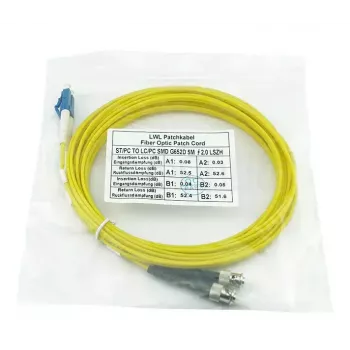 Kuituoptinen kaapeli BlueOptics CAB-SMF-ST-LC-1 1 m G.657.A1 LC ST