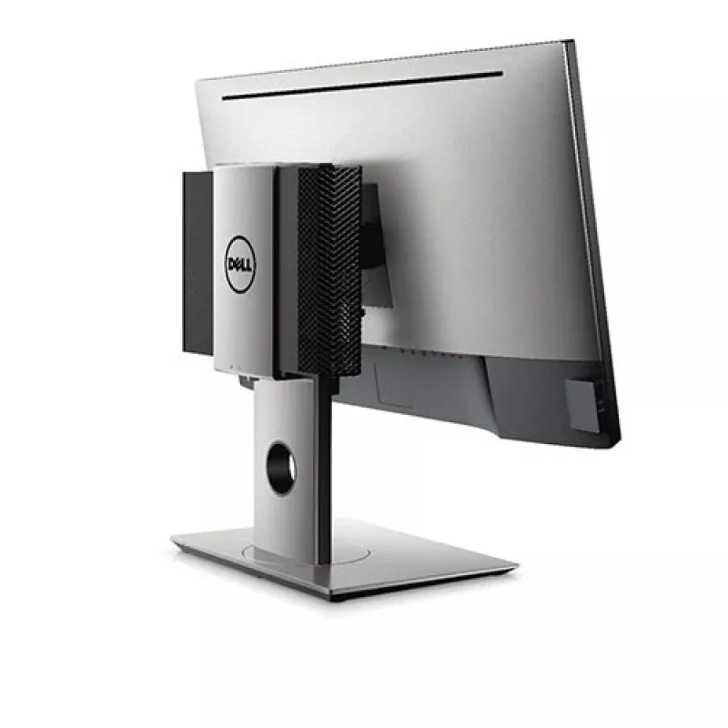 Dell MFS18 Micro Form Factor All-in-One -teline, 19-27 tuumaa, korkeussäädettävä, musta/hopea