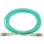 Kuitukaapeli BlueOptics AJ833A 0,5 m LC OM3 aqua