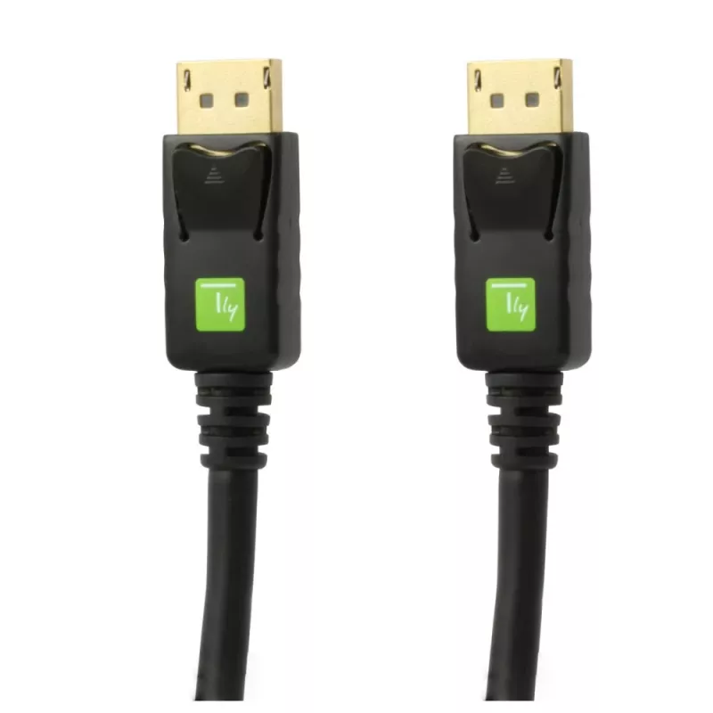 Techly audio/kuva DisplayPort-kaapeli M/M 2 m musta ICOC DSP-A-020