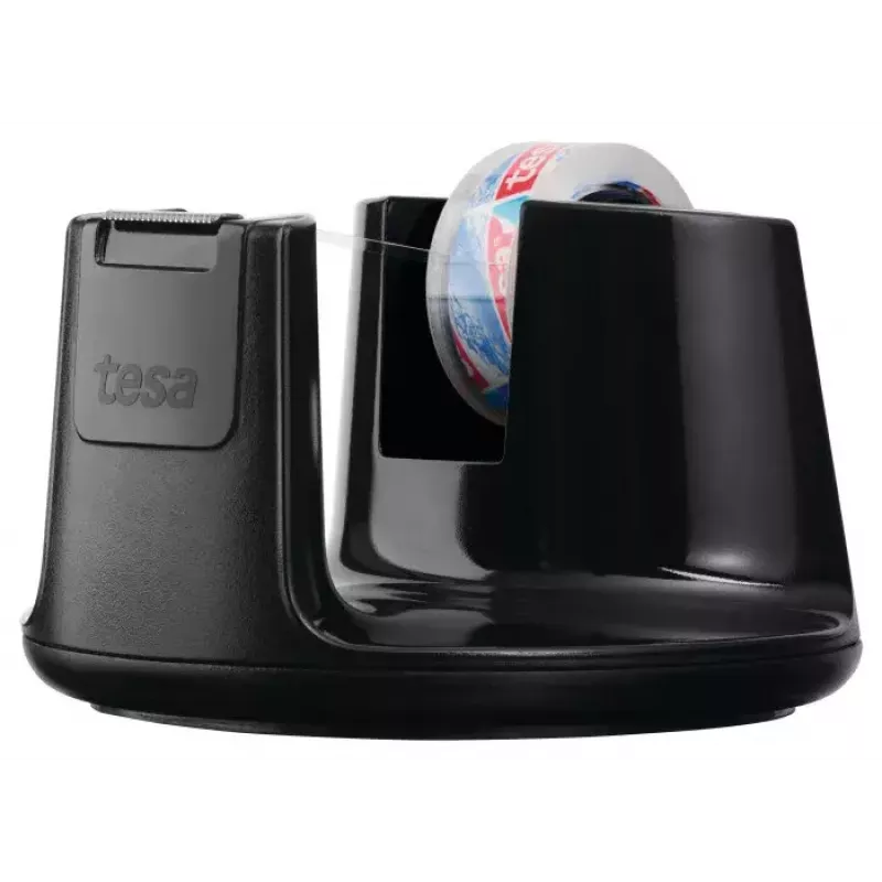 tesa Easy Cut Compact pöytäannostelija 53827, musta, kalvolla