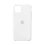Silikonikuori Apple iPhone 11 Pro Max - silikoni, valkoinen, sopii 6,5 tuuman näytölle