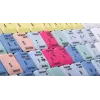 Näppäimistö Logickeyboard LKB-CBASE-AJPU-DE Office USB QWERTZ saksa monivärinen