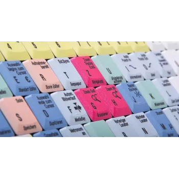 Näppäimistö Logickeyboard LKB-CBASE-AJPU-DE Office USB QWERTZ saksa monivärinen