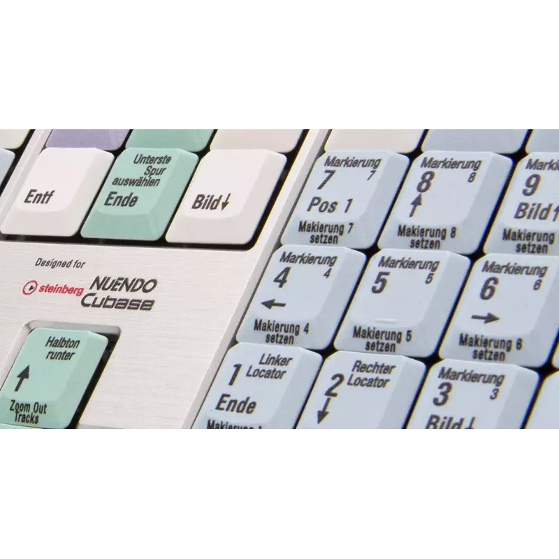 Näppäimistö Logickeyboard LKB-CBASE-AJPU-DE Office USB QWERTZ saksa monivärinen